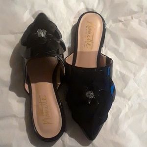 Nanette Lepore  Patent Mules Size 7.5